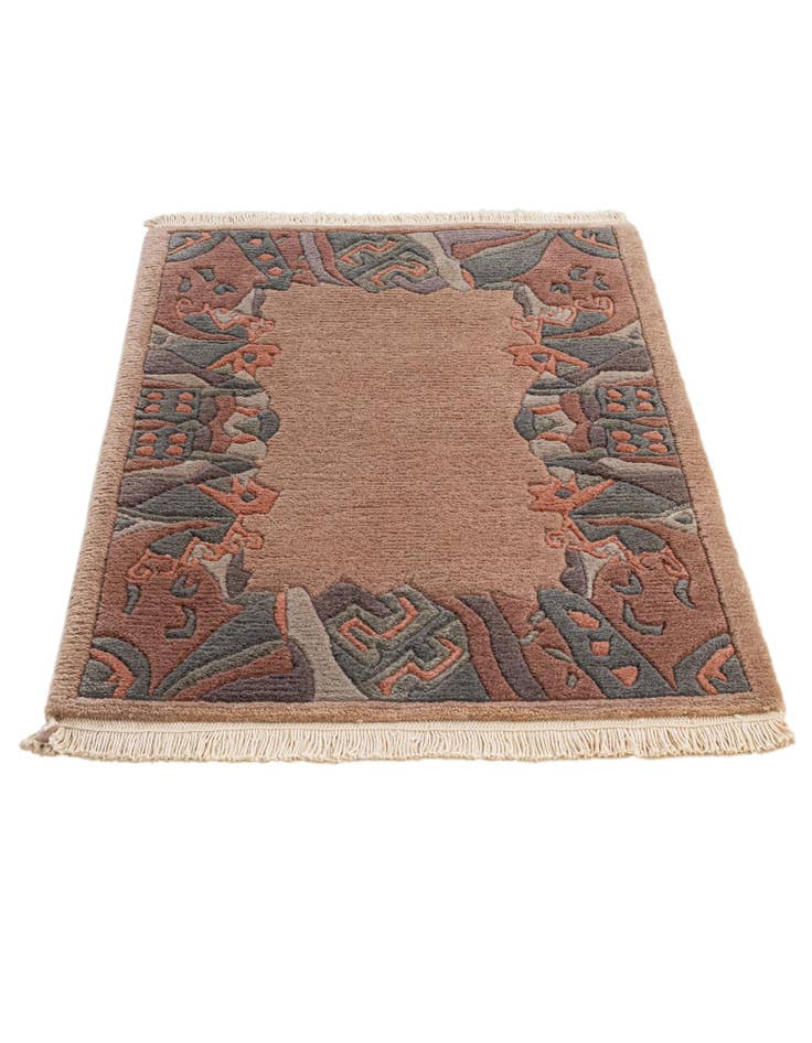 Detail image of  2' 1 x 3'  Hand Knotted Tibet Wool Rug