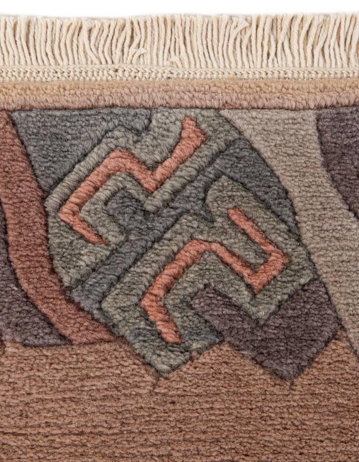 Detail image of  2' 1 x 3'  Hand Knotted Tibet Wool Rug