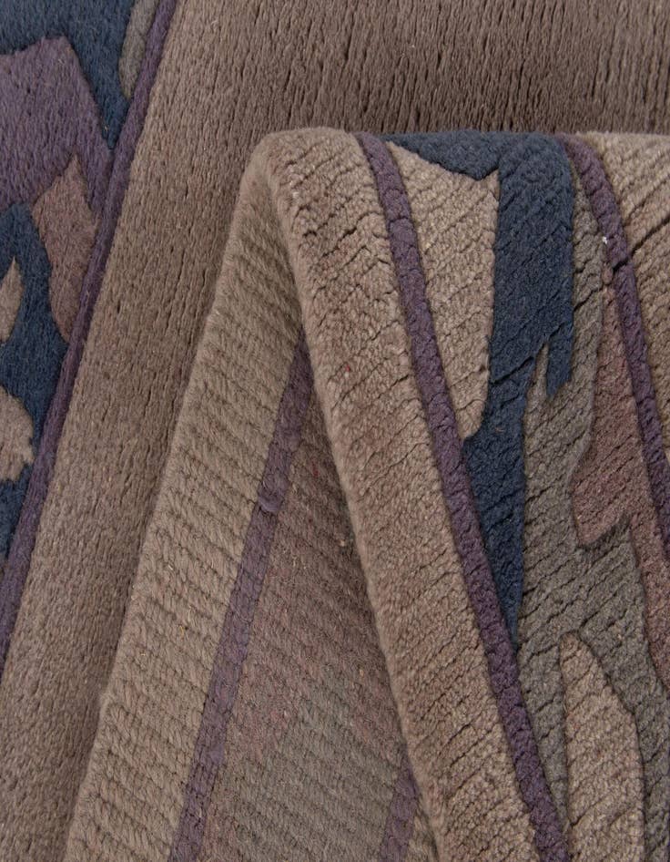 Detail image of  4' 3 x 6' 2  Hand Knotted Tibet Wool Rug