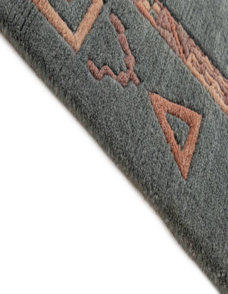 Detail image of  4' 2 x 5' 10  Hand Knotted Tibet Wool Rug