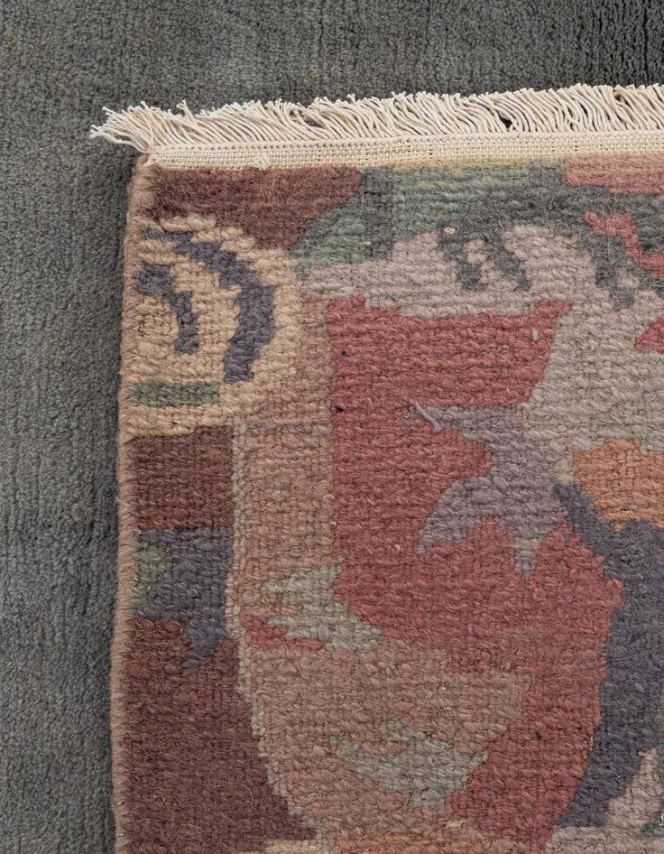 Detail image of  4' 3 x 5' 10  Hand Knotted Tibet Wool Rug