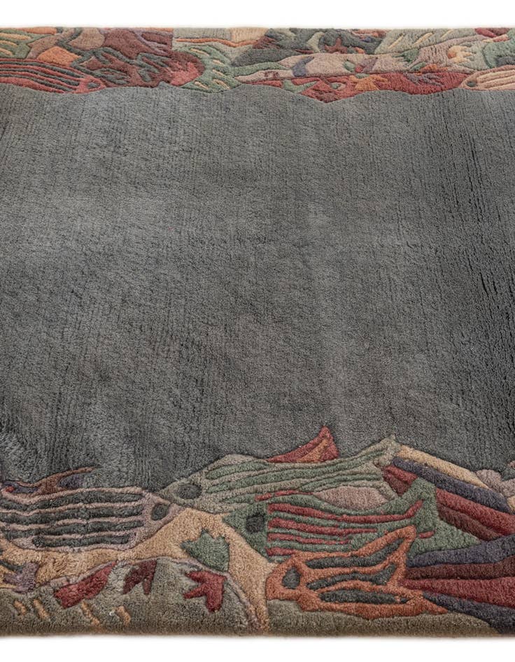 Detail image of  4' 3 x 5' 10  Hand Knotted Tibet Wool Rug