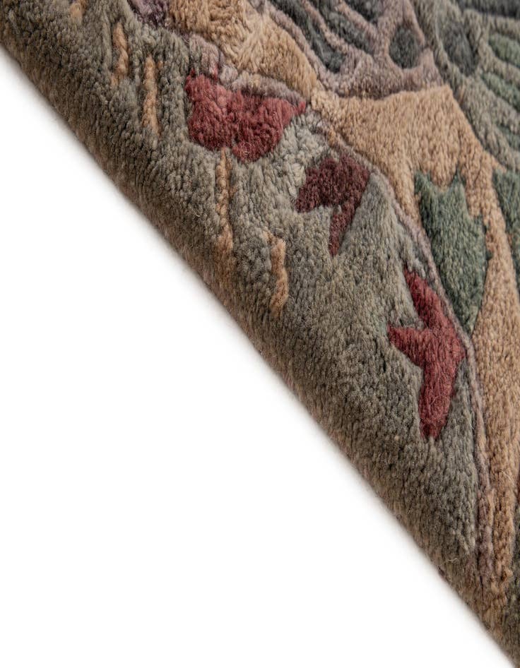 Detail image of  4' 3 x 5' 10  Hand Knotted Tibet Wool Rug