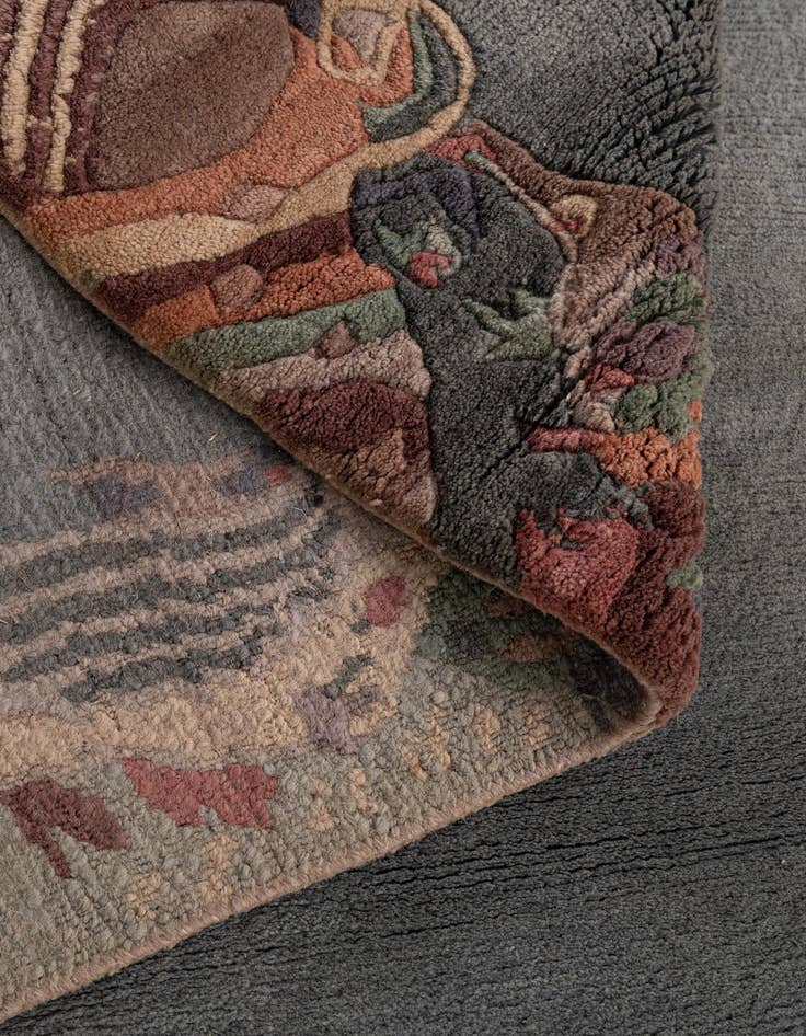 Detail image of  4' 3 x 5' 10  Hand Knotted Tibet Wool Rug