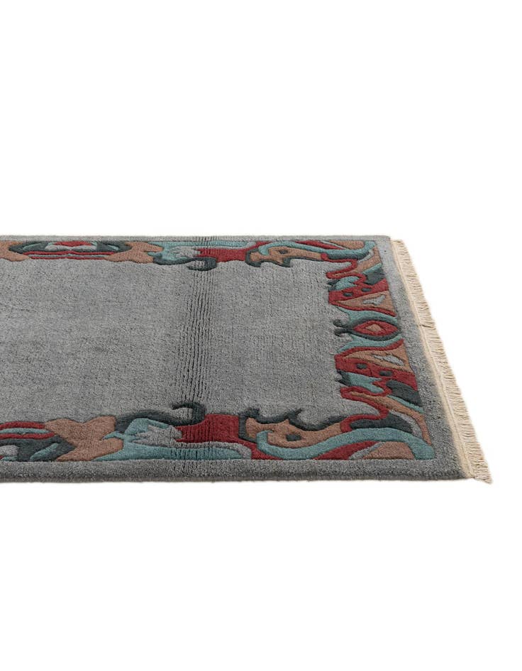 Detail image of  4' 2 x 5' 11  Hand Knotted Tibet Wool Rug