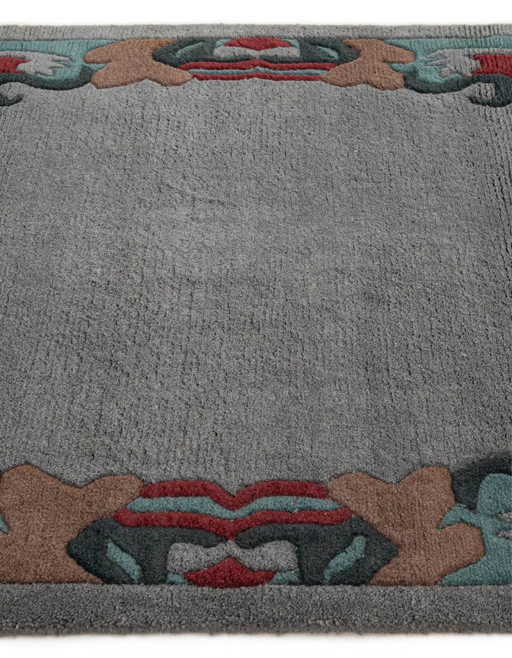 Detail image of  4' 2 x 5' 11  Hand Knotted Tibet Wool Rug