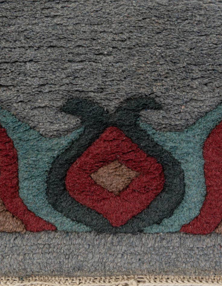 Detail image of  4' 2 x 5' 11  Hand Knotted Tibet Wool Rug