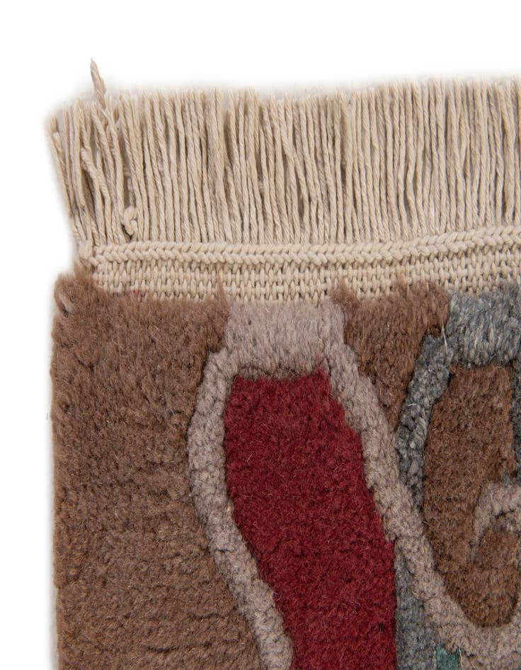 Detail image of  4' 1 x 5' 10  Hand Knotted Tibet Wool Rug