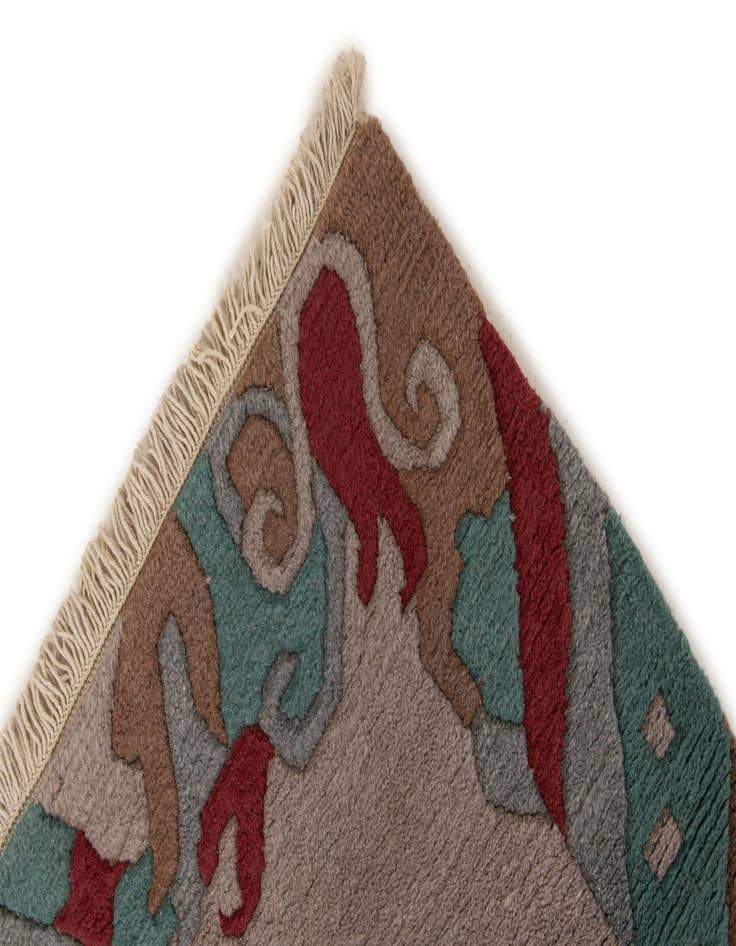 Detail image of  4' 1 x 5' 10  Hand Knotted Tibet Wool Rug