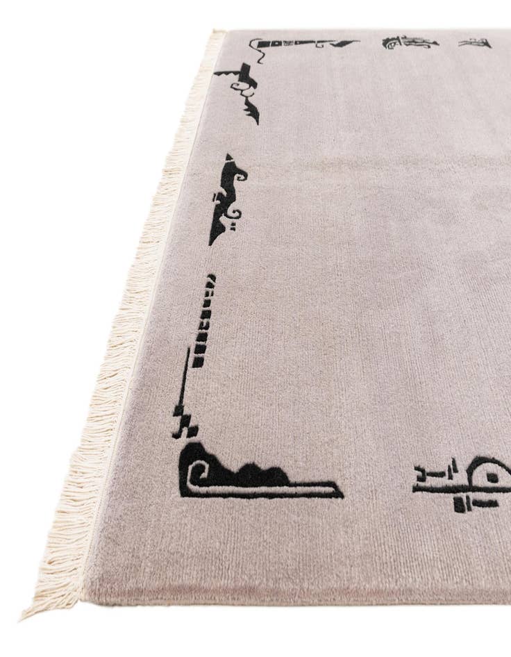 Detail image of  5' 7 x 7' 5  Hand Knotted Tibet Wool Rug