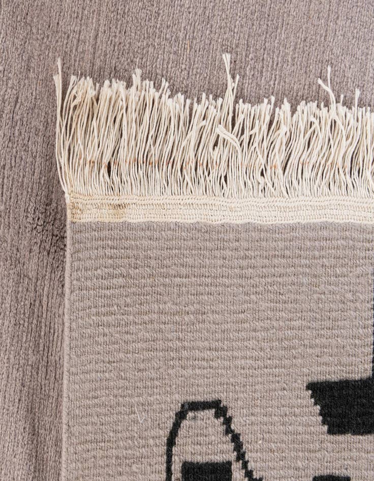 Detail image of  5' 7 x 7' 5  Hand Knotted Tibet Wool Rug