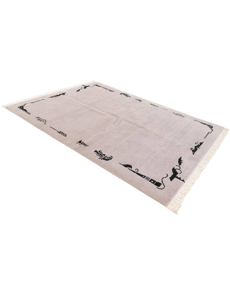 Detail image of  5' 7 x 7' 5  Hand Knotted Tibet Wool Rug