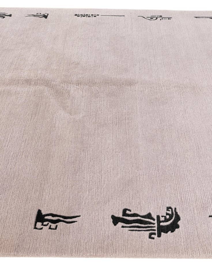 Detail image of  5' 7 x 7' 5  Hand Knotted Tibet Wool Rug