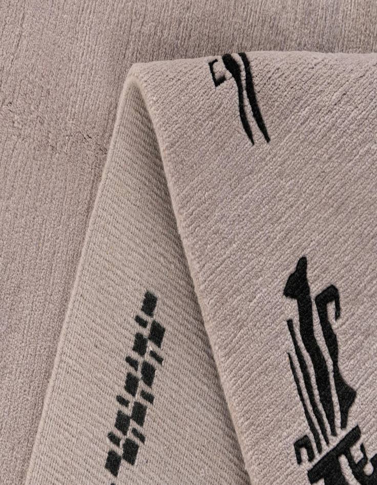 Detail image of  5' 7 x 7' 5  Hand Knotted Tibet Wool Rug