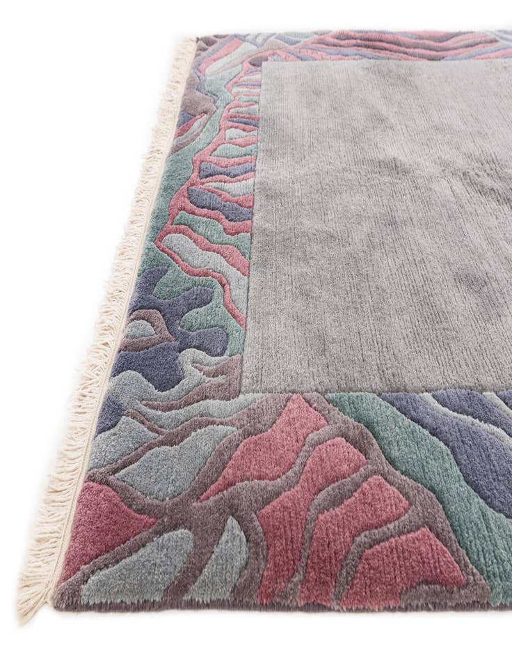 Detail image of  4' 9 x 6' 6  Hand Knotted Tibet Wool Rug
