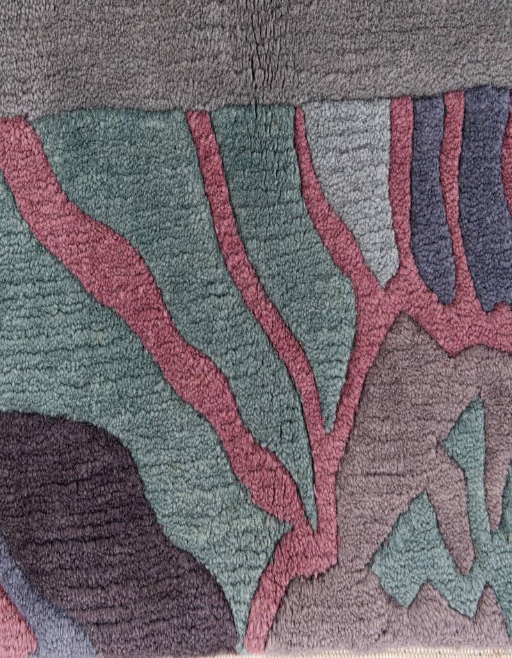 Detail image of  4' 9 x 6' 6  Hand Knotted Tibet Wool Rug