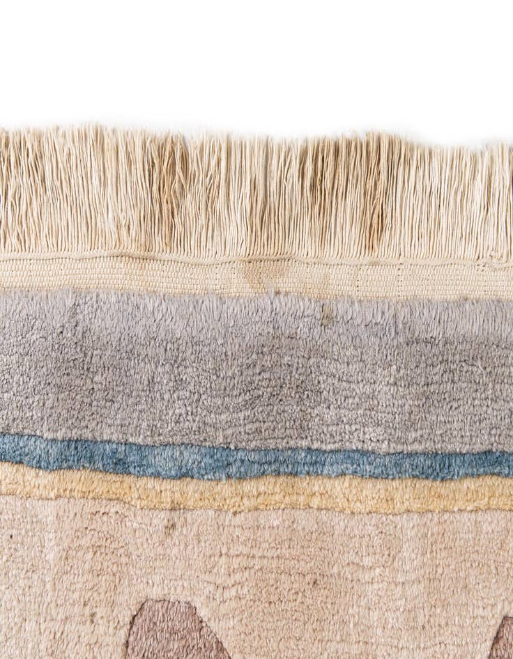 Detail image of  6' 7 x 9' 7  Hand Knotted Tibet Wool Rug