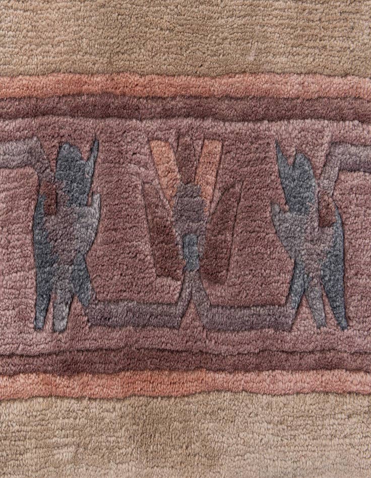 Detail image of  8' x 11' 4  Hand Knotted Tibet Wool Rug