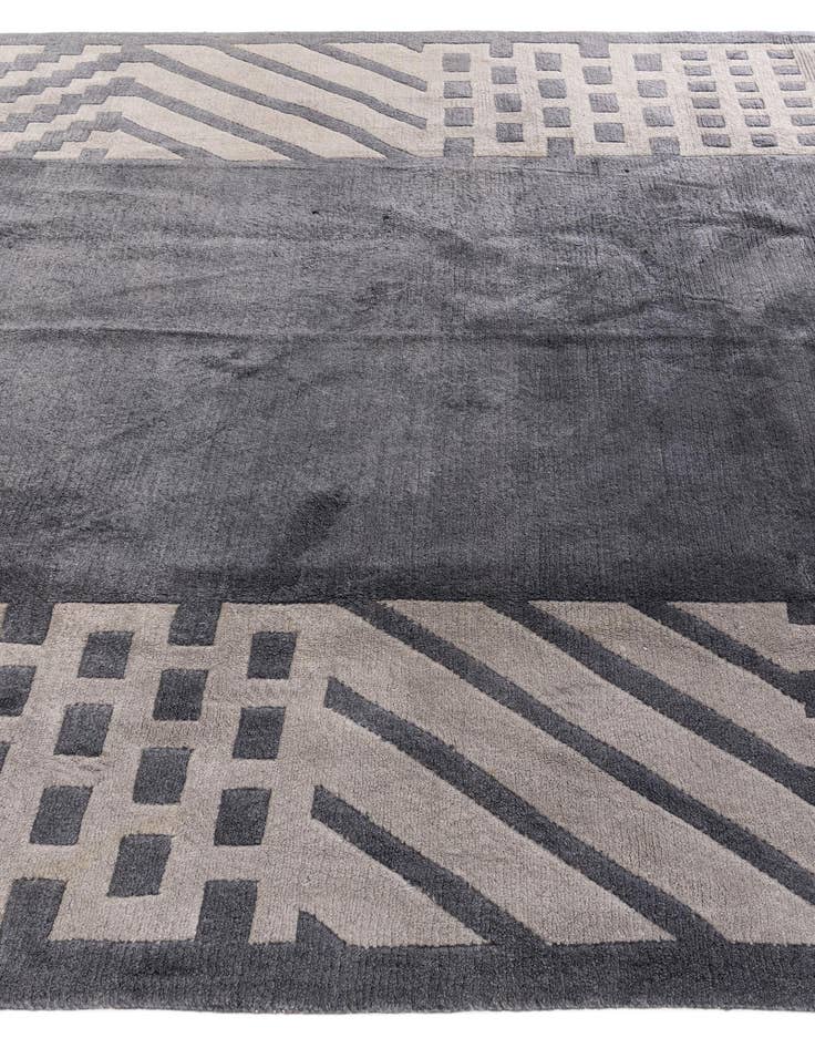 Detail image of  6' 8 x 9' 10  Hand Knotted Tibet Wool Rug