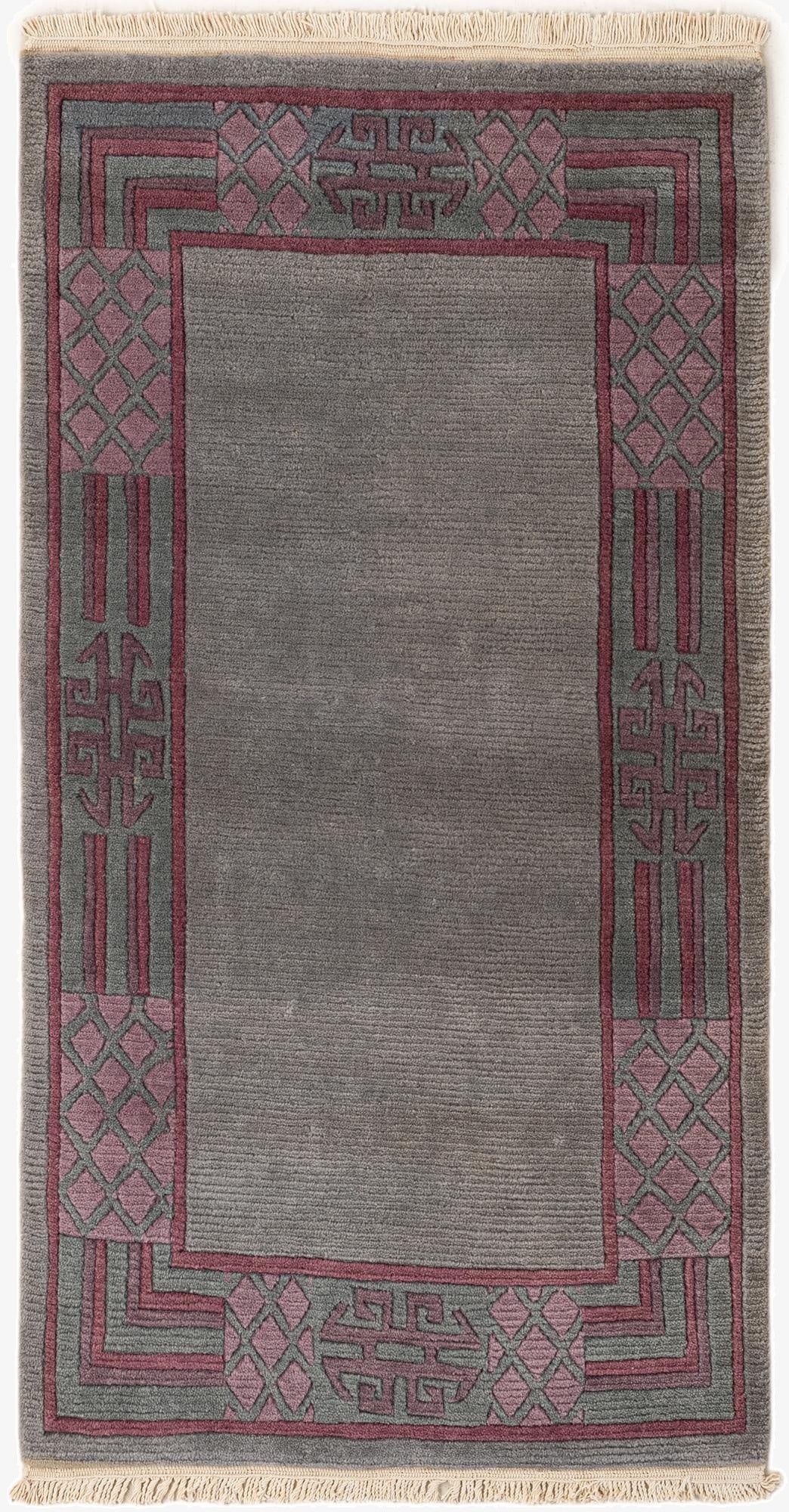  2' 6 x 4' 8  Hand Knotted Tibet Wool Rug