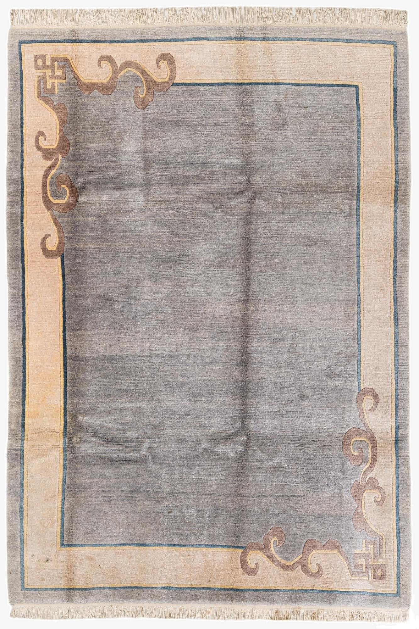  6' 7 x 9' 7  Hand Knotted Tibet Wool Rug
