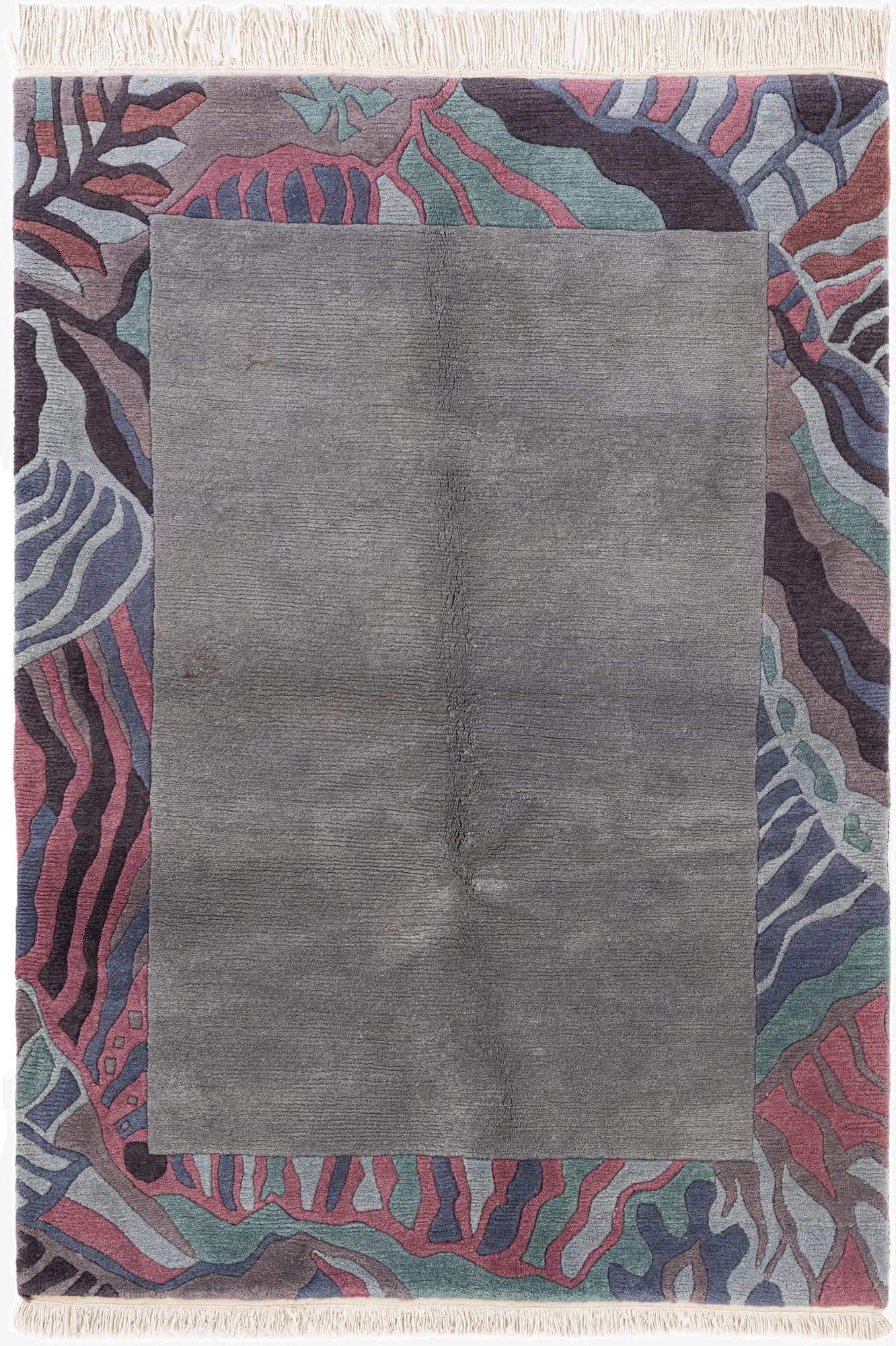  4' 9 x 6' 6  Hand Knotted Tibet Wool Rug