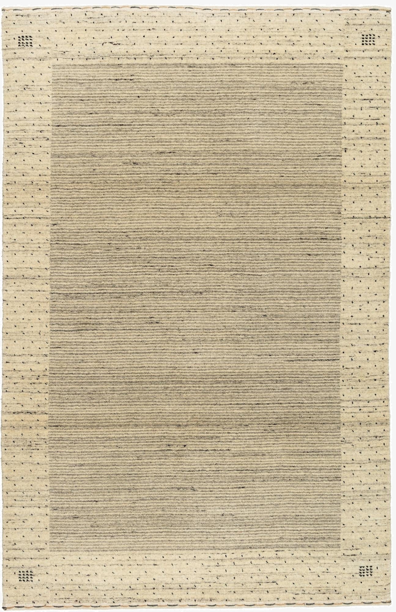  4' x 6' 2  Hand Knotted Tibet Wool Rug