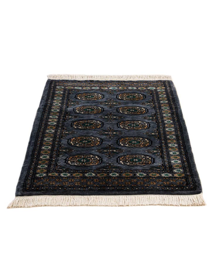 Detail image of  2' 8 x 4' 1  Hand Knotted Torkaman Wool Rug