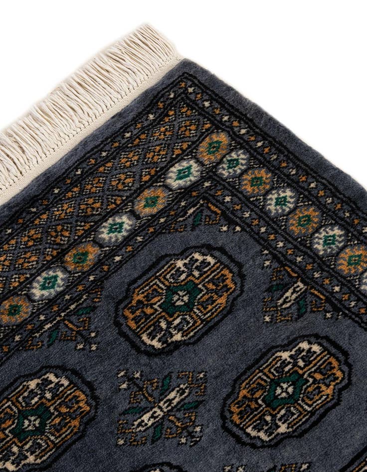 Detail image of  2' 8 x 4' 1  Hand Knotted Torkaman Wool Rug