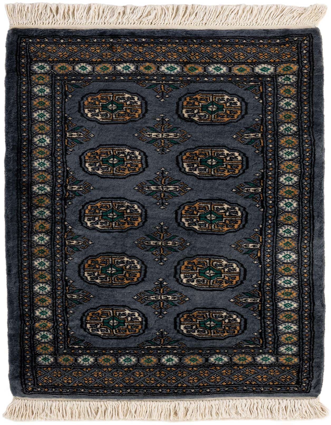 Primary image  2' 8 x 4' 1  Hand Knotted Torkaman Wool Rug