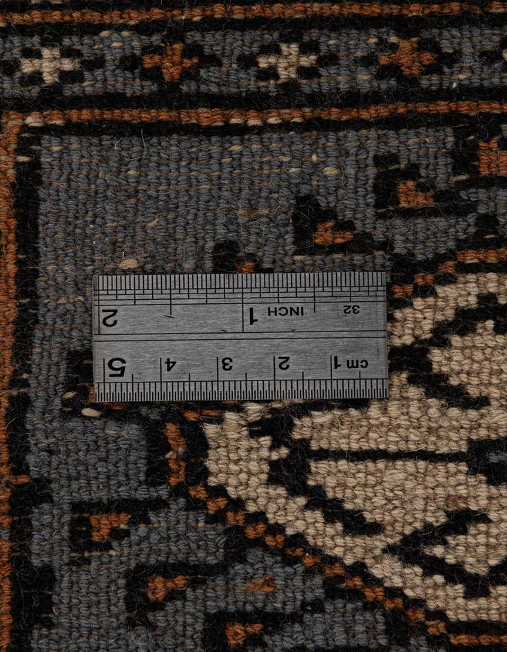 Detail image of  7' 6 x 9' 8  Hand Knotted Torkaman Persian Wool Rug