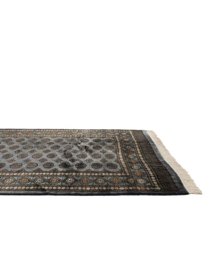 Detail image of  7' 6 x 9' 8  Hand Knotted Torkaman Persian Wool Rug