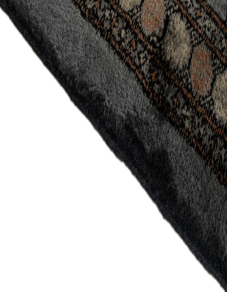 Detail image of  7' 6 x 9' 8  Hand Knotted Torkaman Persian Wool Rug