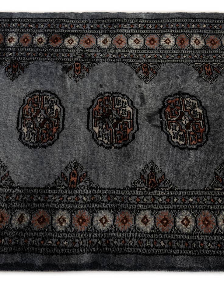 Detail image of  2' 8 x 4' 5  Hand Knotted Torkaman Persian Wool Rug