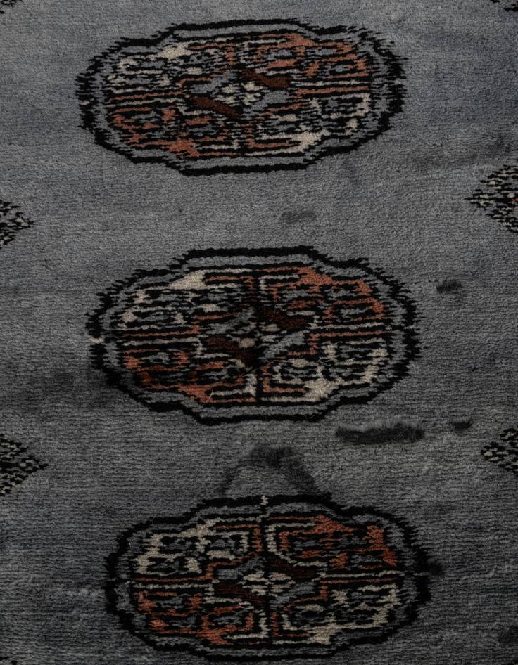 Detail image of  2' 8 x 4' 5  Hand Knotted Torkaman Persian Wool Rug