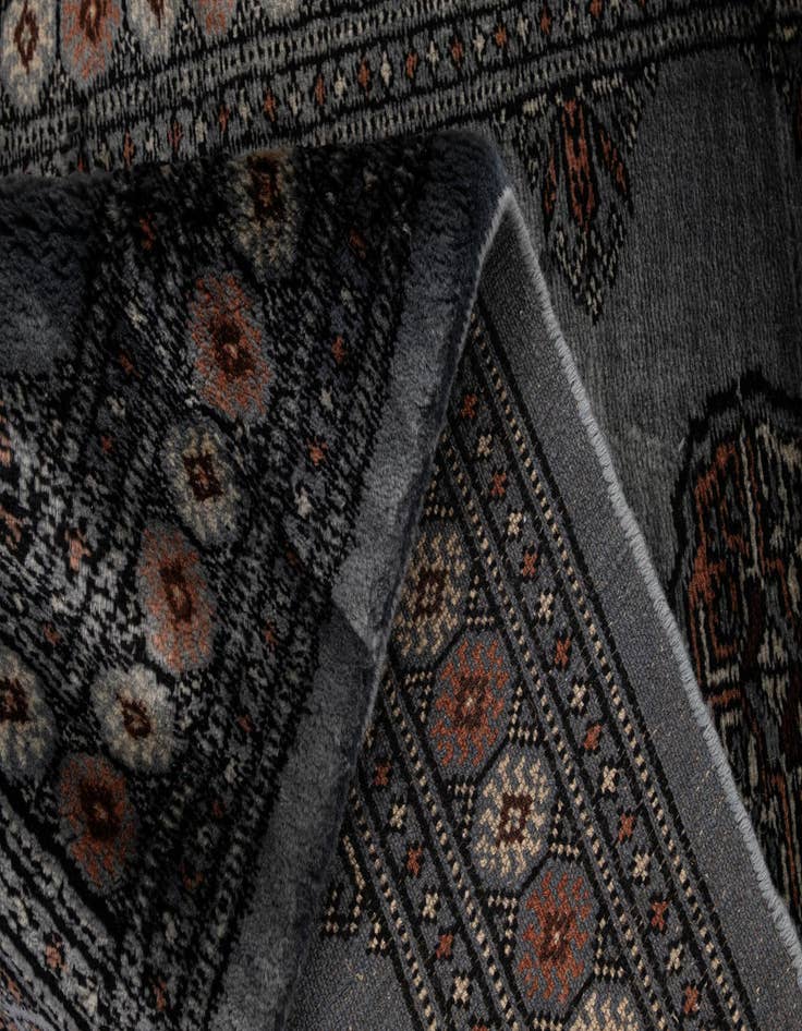 Detail image of  2' 8 x 4' 5  Hand Knotted Torkaman Persian Wool Rug
