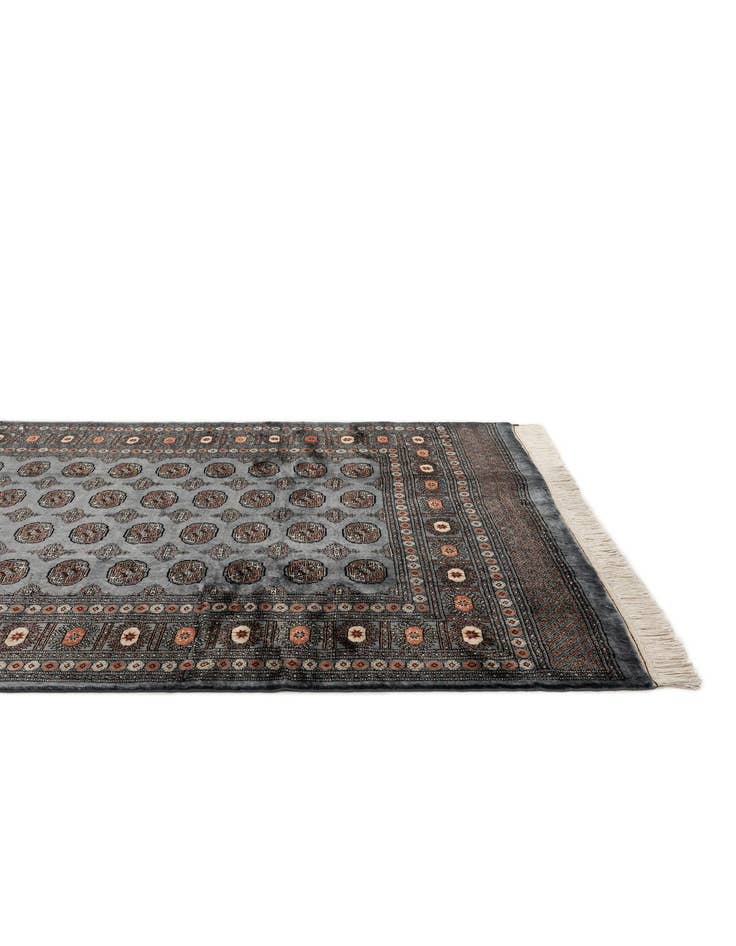 Detail image of  7' 3 x 9' 5  Hand Knotted Torkaman Persian Wool Rug