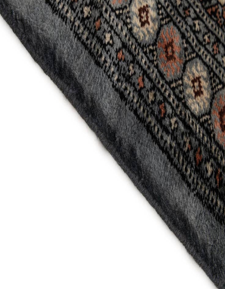 Detail image of  7' 3 x 9' 5  Hand Knotted Torkaman Persian Wool Rug