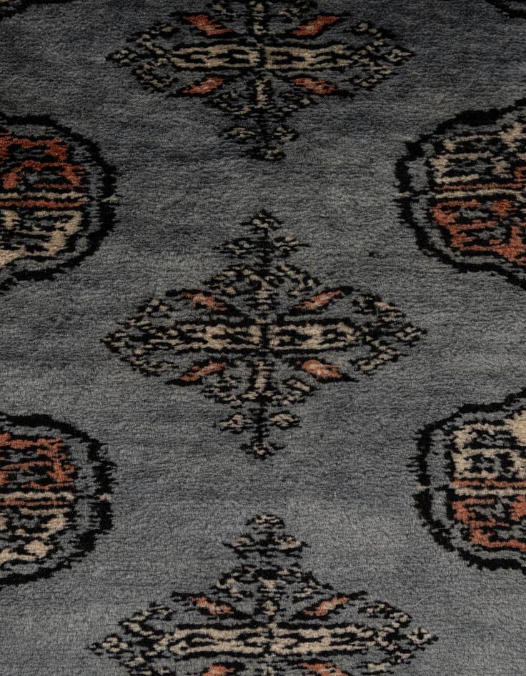 Detail image of  7' 3 x 9' 5  Hand Knotted Torkaman Persian Wool Rug