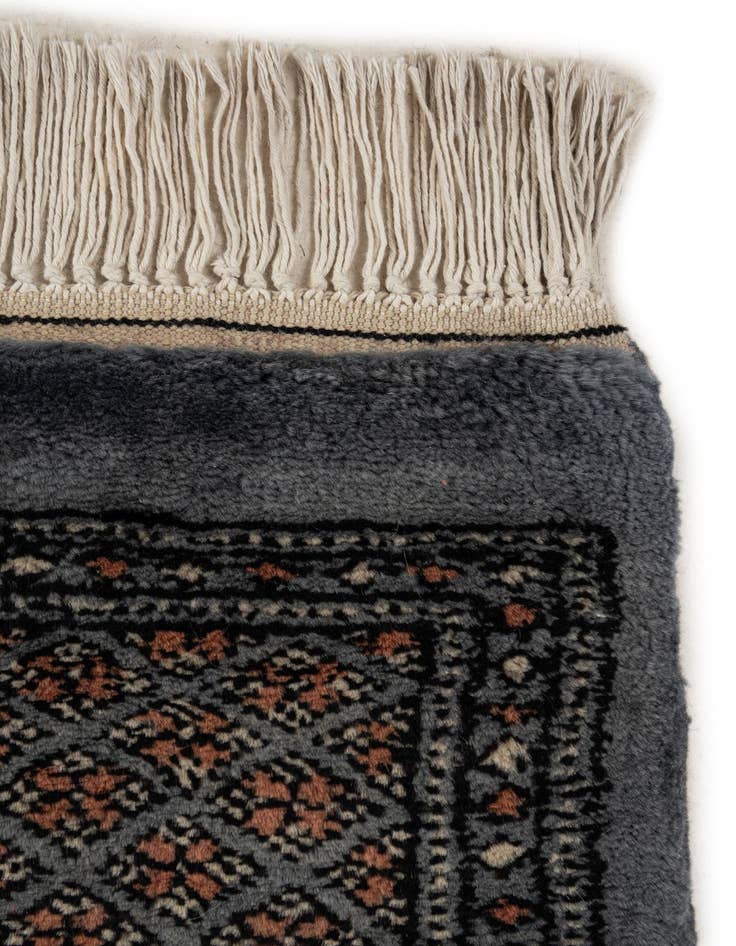 Detail image of  7' 3 x 9' 5  Hand Knotted Torkaman Persian Wool Rug