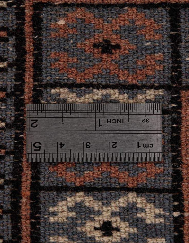 Detail image of  4' 3 x 5' 11  Hand Knotted Torkaman Persian Wool Rug