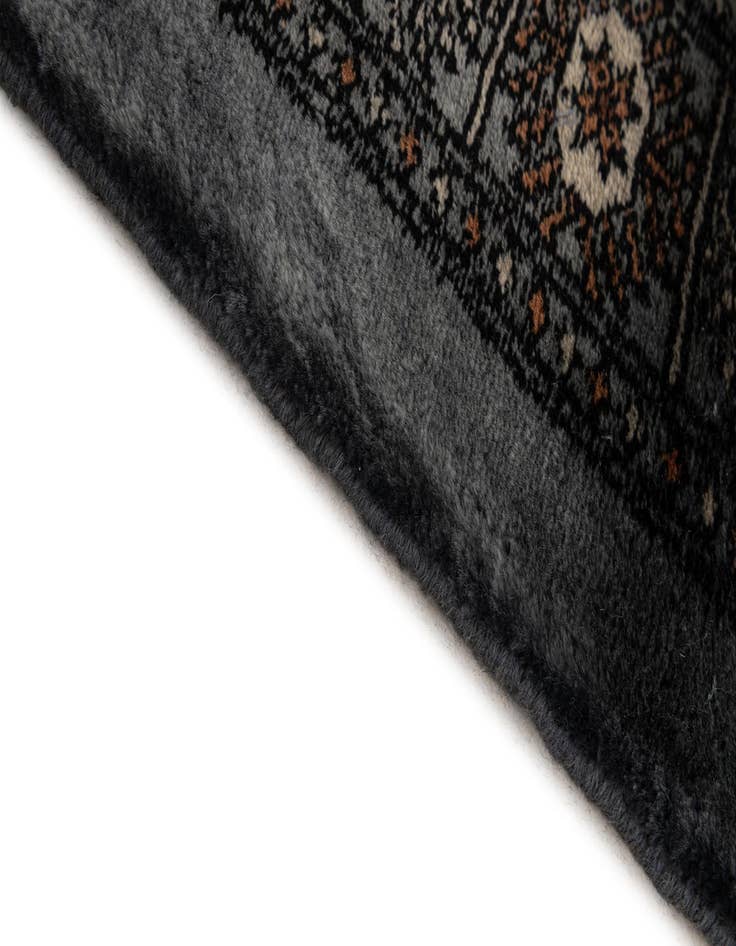 Detail image of  4' 3 x 6'  Hand Knotted Torkaman Persian Wool Rug