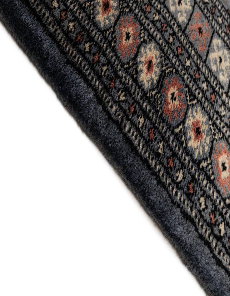 Detail image of  4' 3 x 6' 8  Hand Knotted Torkaman Persian Wool Rug