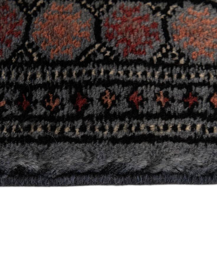 Detail image of  4' 1 x 5' 7  Hand Knotted Torkaman Persian Wool Rug
