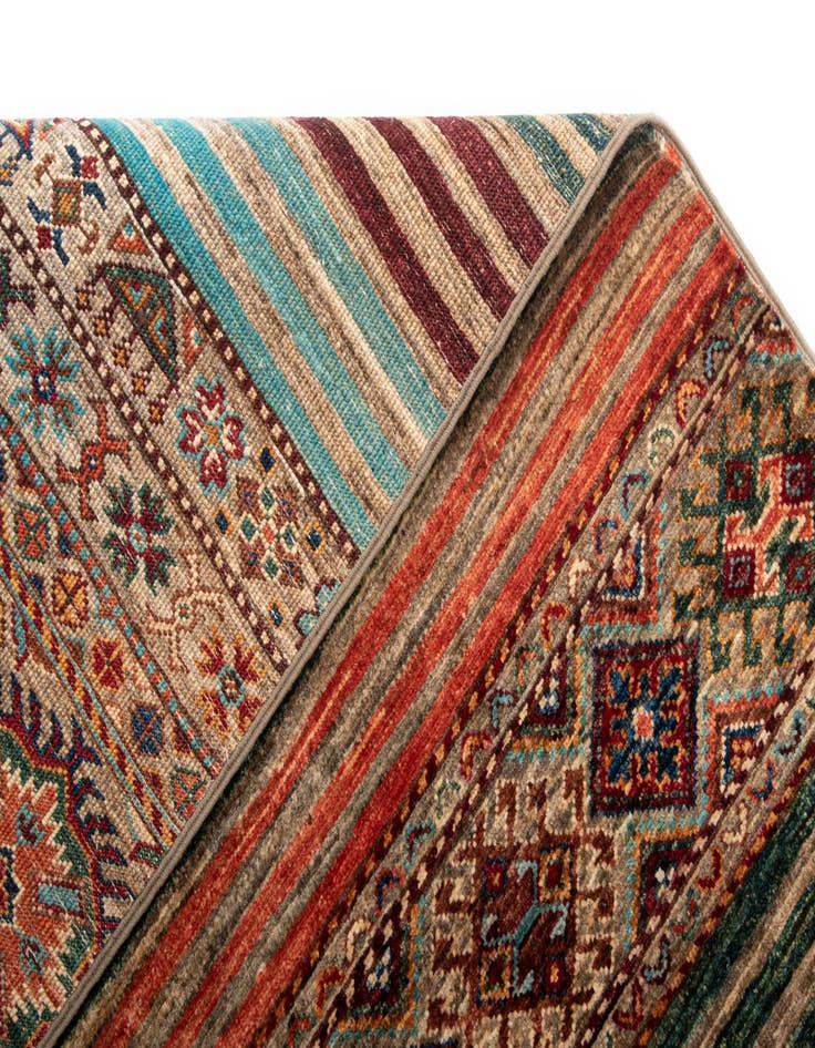 Detail image of  5' 10 x 8' 2 Torkman Wool Rug