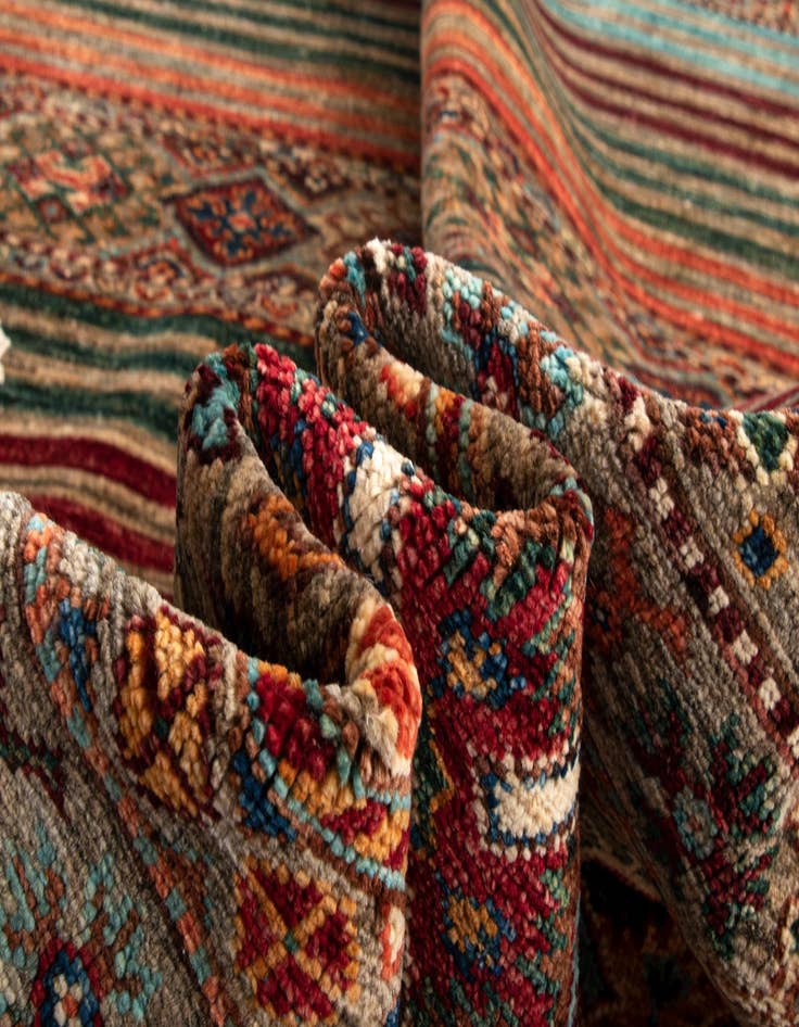 Detail image of  5' 10 x 8' 2 Torkman Wool Rug