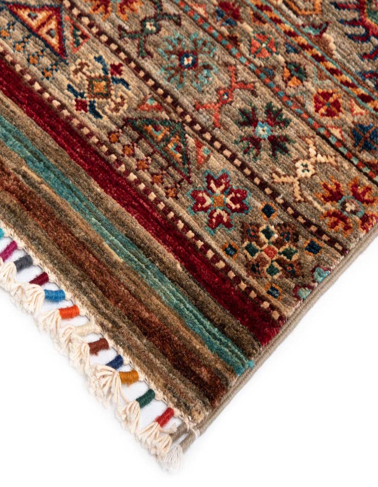 Detail image of  5' 10 x 8' 2 Torkman Wool Rug