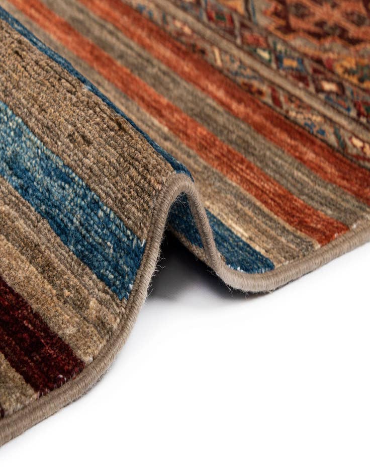 Detail image of  5' 10 x 7' 9 Torkman Wool Rug