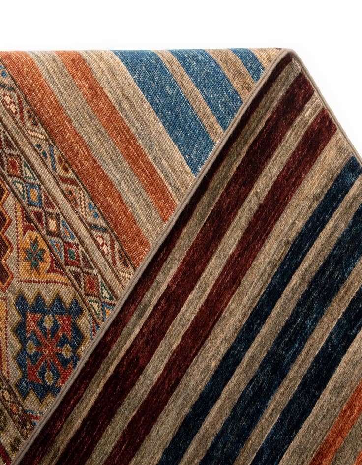 Detail image of  5' 10 x 7' 9 Torkman Wool Rug