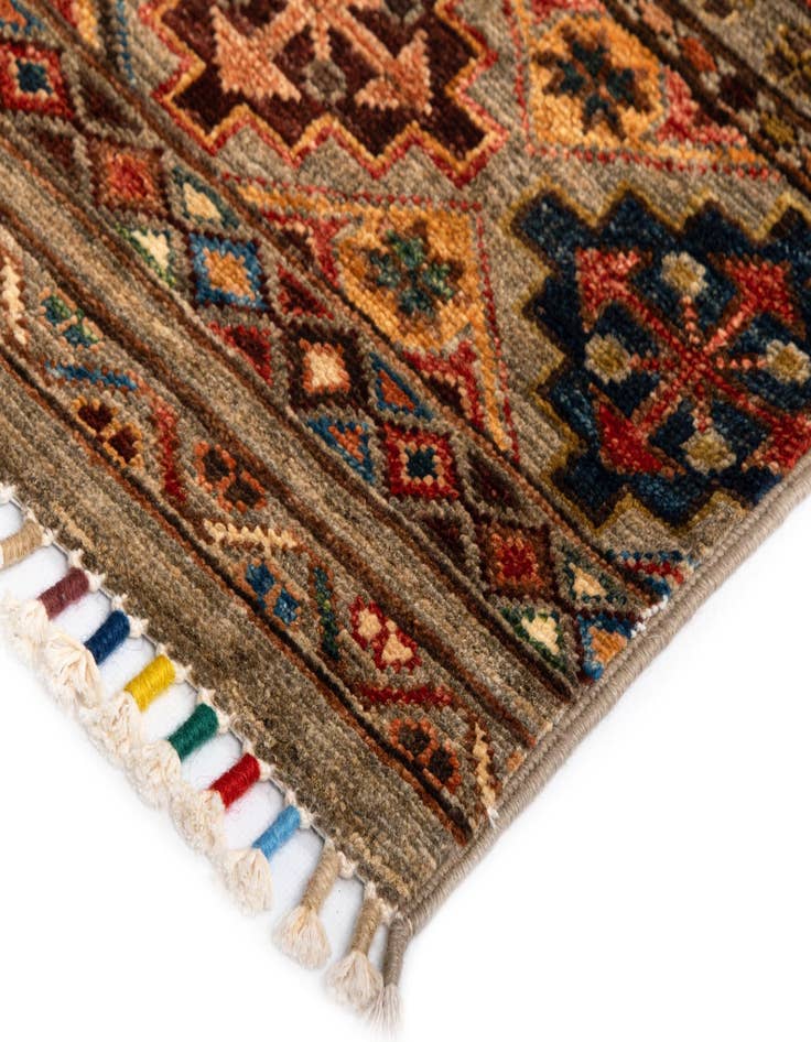 Detail image of  5' 10 x 7' 9 Torkman Wool Rug